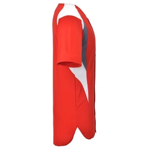 Champro Adult Bull Pen Full Button baseball jersey size XL orange white … - Picture 2 of 9